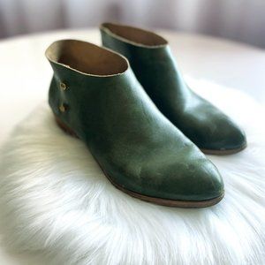 Sevilla Smith Karina Boot in Emerald Green Leather ✧ EU 35 // US 5 / 5.5 ✧